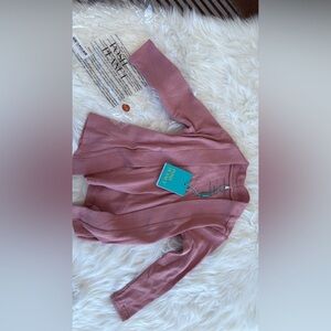 Posh Peanut- Pink Ribbed Cardigan